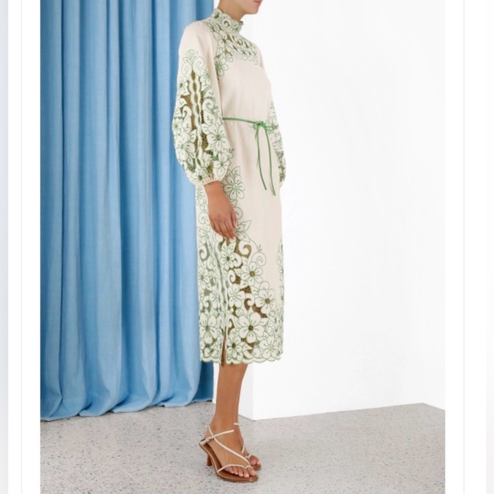 ZIMMERMANN TEDDY FLORAL MIDI DRESS - Picture 4 of 8
